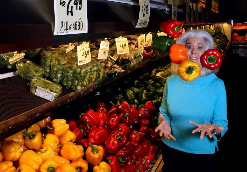 Heloise has been a vegetarian since the 1970s. For a story on her vegetarian lifestyle–what she eats at home and at restaurants, etc, photographed at Central Market on Tuesday, Feb. 7, 2012. Helen L. Montoya/San Antonio Express-News.