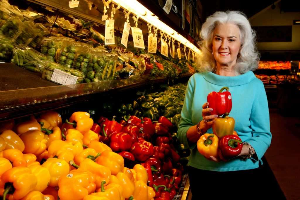 Heloise has been a vegetarian since the 1970s. For a story on her vegetarian lifestyle–what she eats at home and at restaurants, etc, photographed at Central Market on Tuesday, Feb. 7, 2012. Helen L. Montoya/San Antonio Express-News.